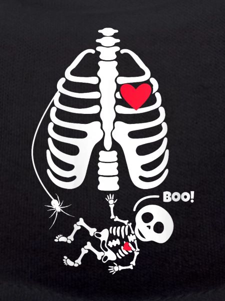 Red Heart and Boo Skeleton