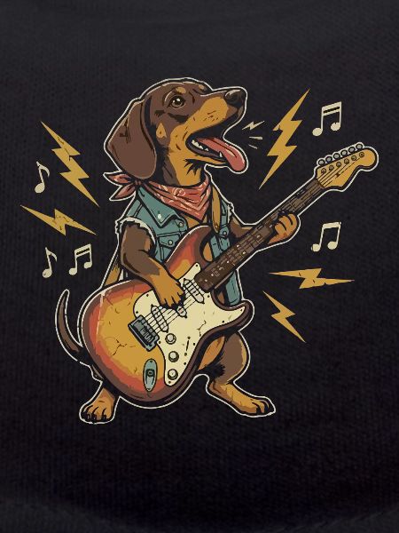 Guitariste teckel