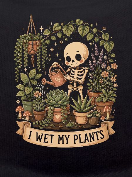 I wet my plants. Fun