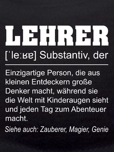 Lustige Lehrer Definition Spruch Geschenkidee