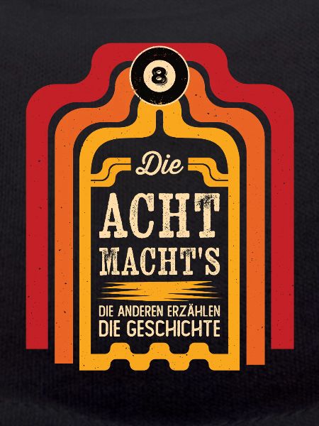Die 8 machts Retro Statement Design
