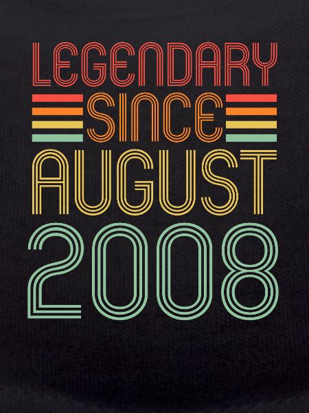Legendary since August 2008, birthday