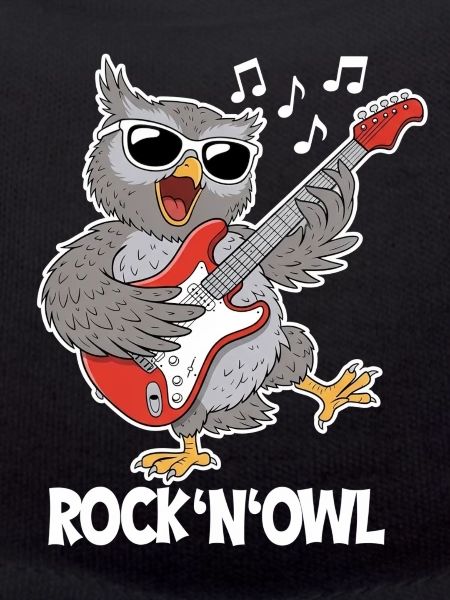 Rock N‘ Owl – Eule mit E-Gitarre