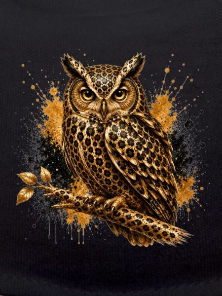 Leopard Glam Owl
