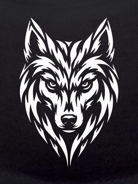 Wolf Tribal Tattoo Style