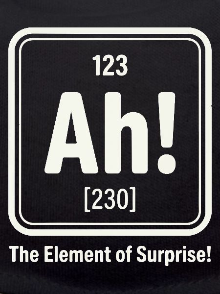 Element der Überraschung Ah!