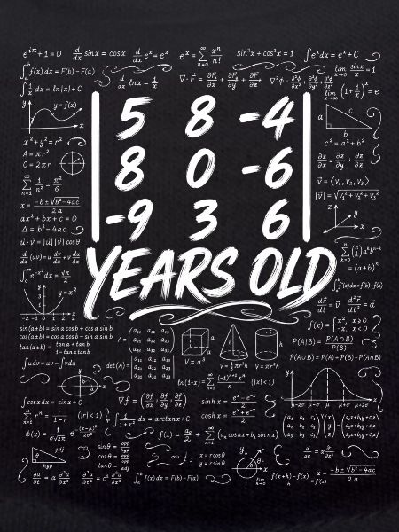 42. Jahr. Determinant: Matrix Mathematik-Nerd Witzig