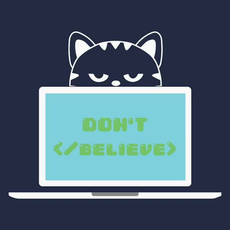 Don't believe programmer cat