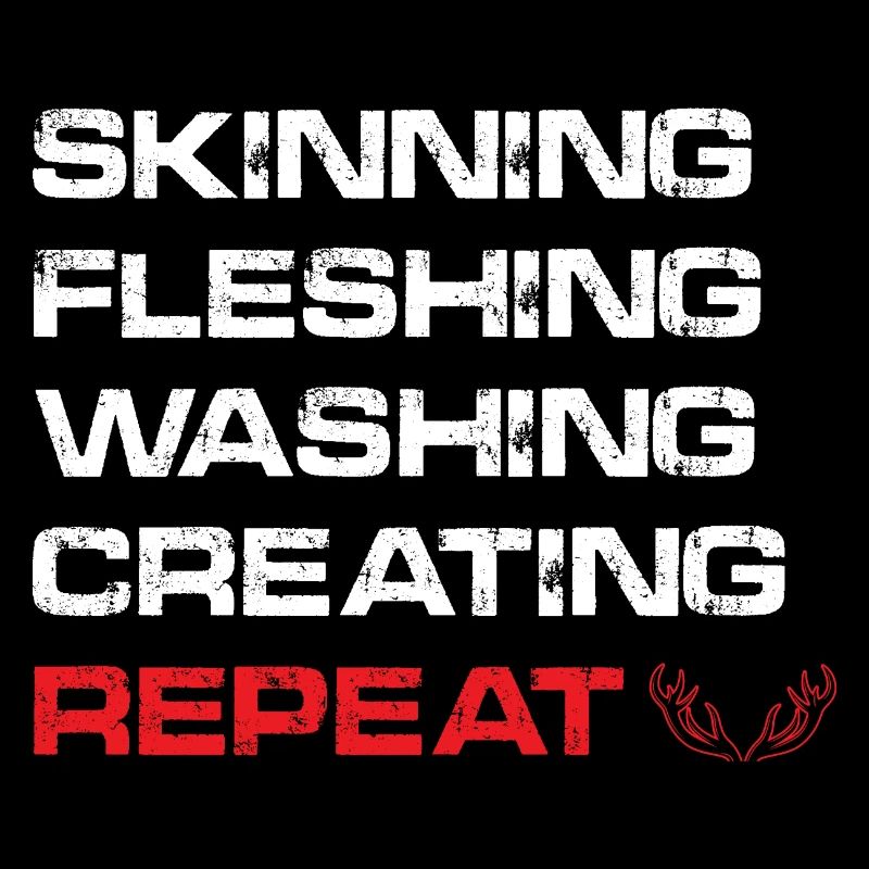 skinning fleshing washing creating repeat Design