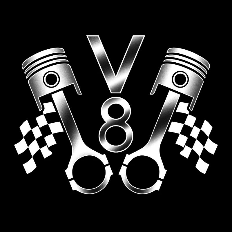 V8 cylinder engine design for muscle car fans