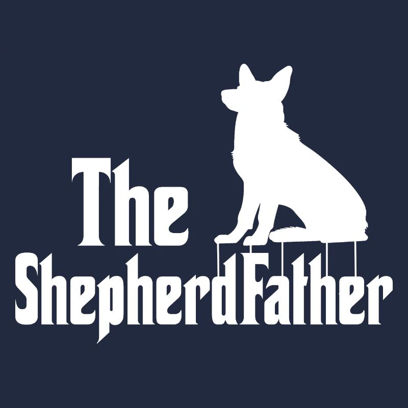 Lustiges Schäferhund Herrchen Parodie Schäferhund