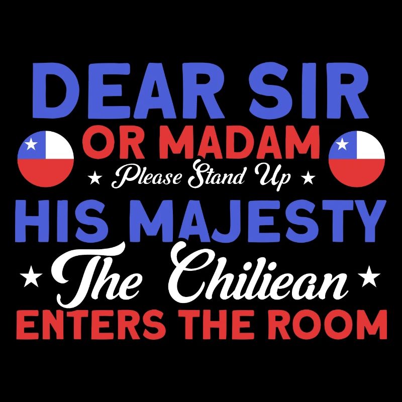 Der Chiliean tritt ein Chile Souvenir