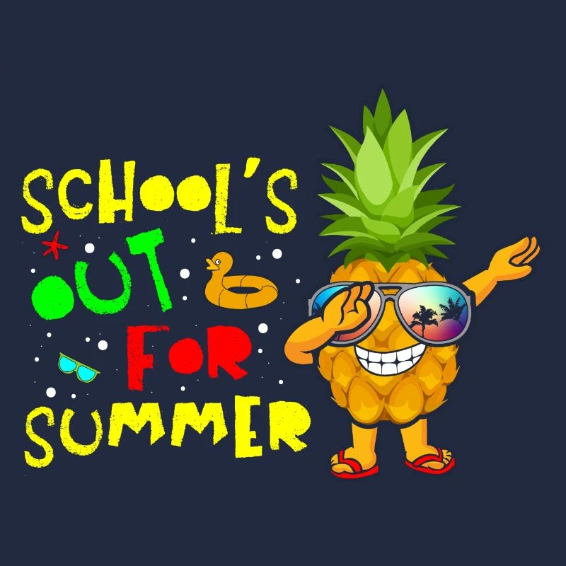 Schools Out For Summer Pineapple