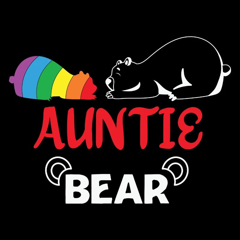 LBGT Flag Gay Pride Human Auntie Bear