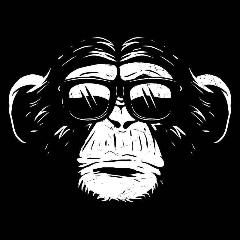 Monkey Affe Urlaub Sonnenbrille Gute Laune Design
