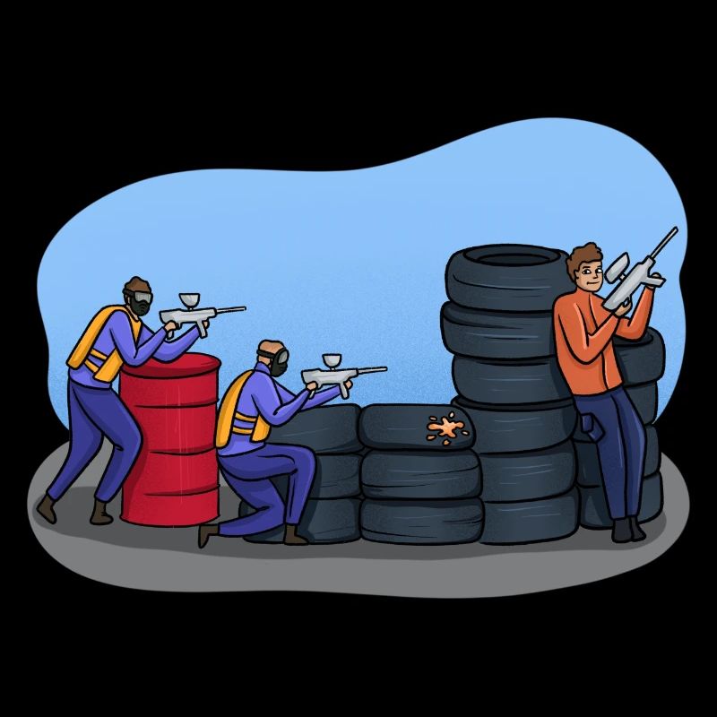Paintball illustration