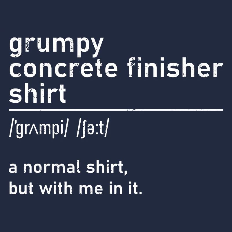 Concrete Mixer Construction Worker Grumpy