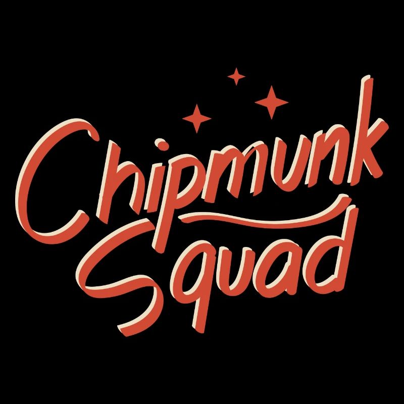 Chipmunk Squad Süßes Eichhörnchen Waldtier