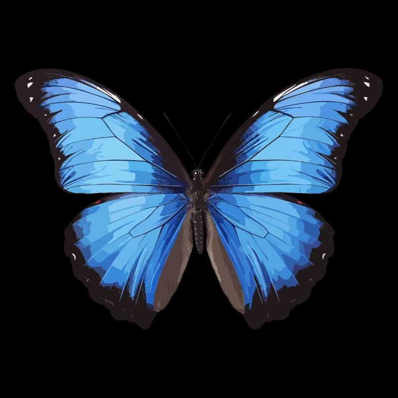 Morpho Papillon Bleu