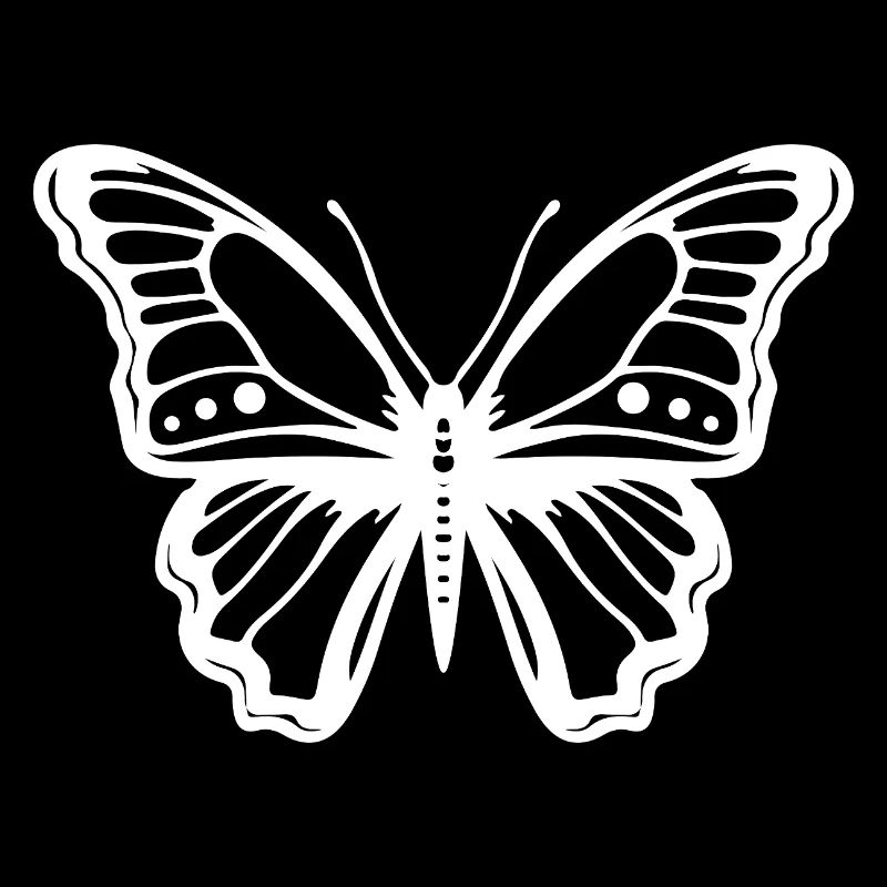 Papillon élégant – insecte minimaliste