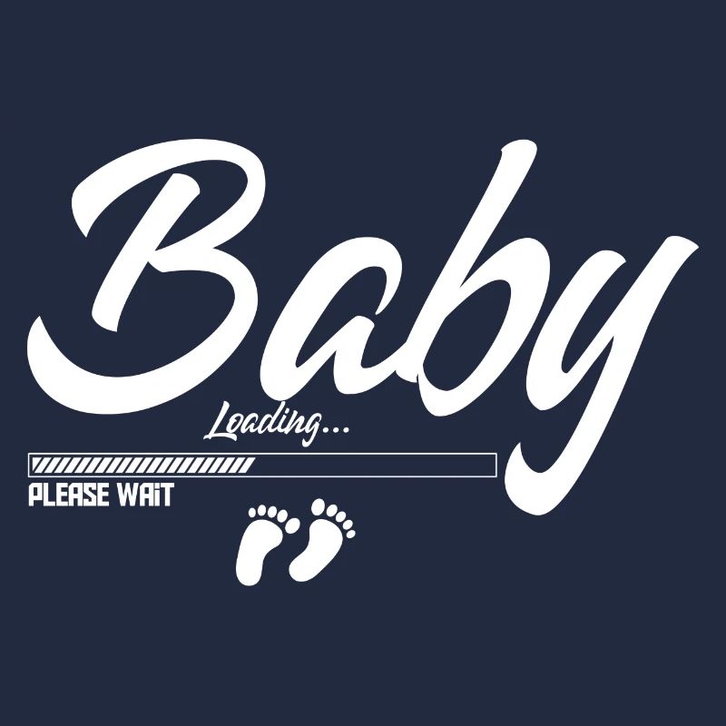 Baby Loading please wait Eltern Mama Papa Geschenk