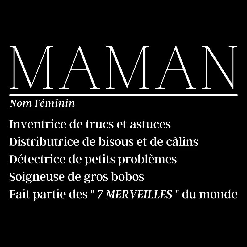 Maman définition humour