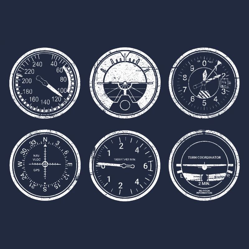 Airplane Pilot Flying Steering Cockpit I Gift