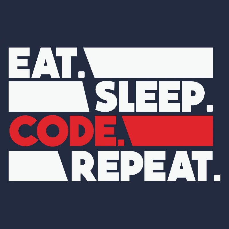 Eat Sleep Code Repeat Programmeur Devloper