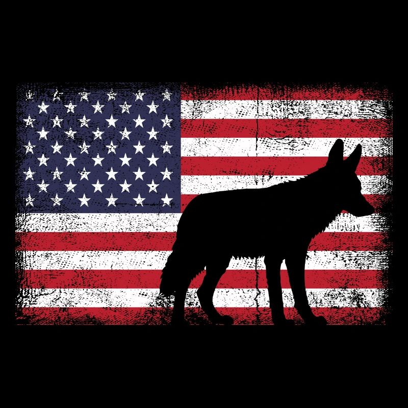 Conception de chasseur de coyote pour la chasse au coyote
