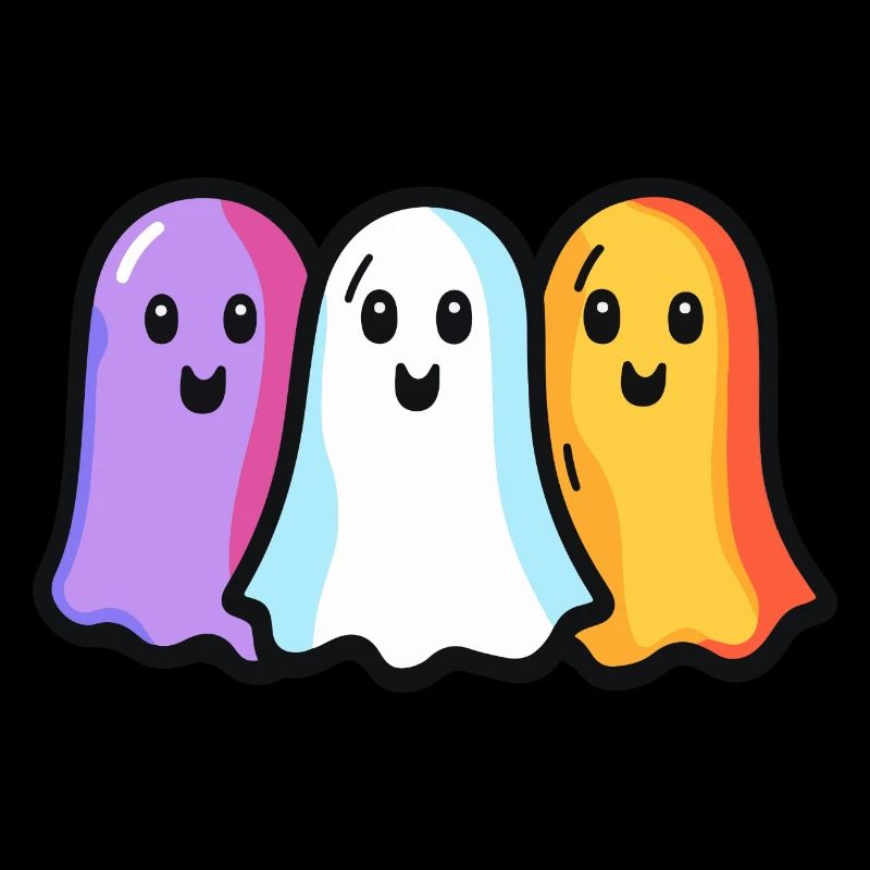 Geister Halloween Bunt
