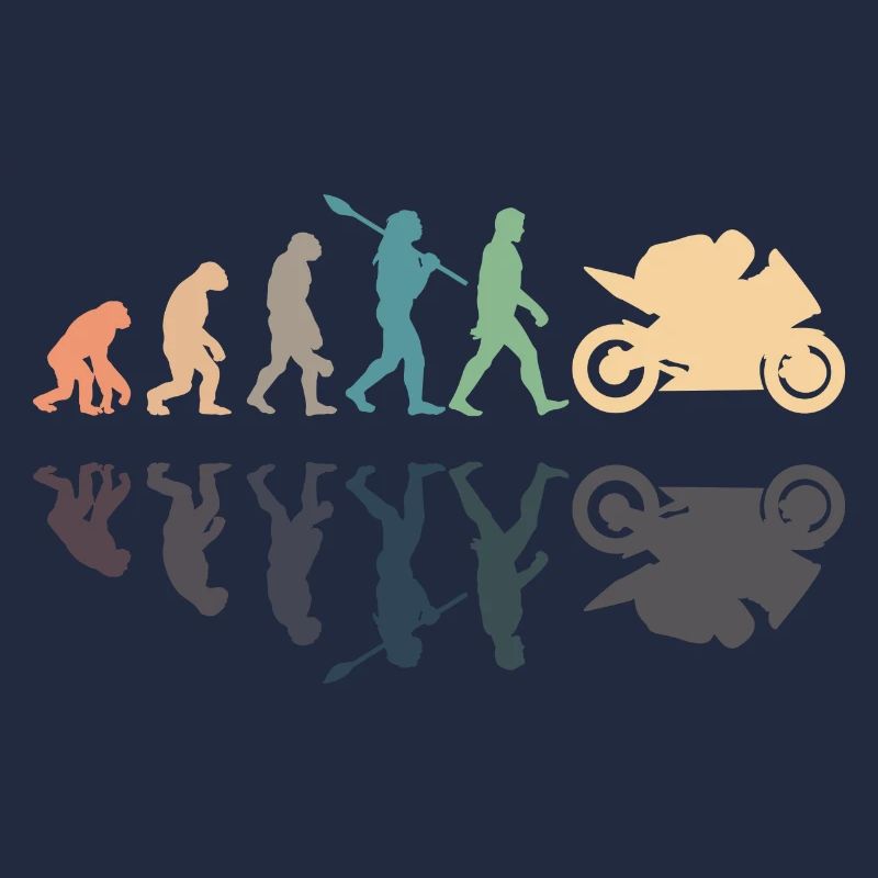 Motorcycle Evolution Vintage Shadow Biker