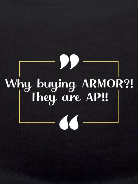 Wirklich? ARMOR? ...AP-Feinde