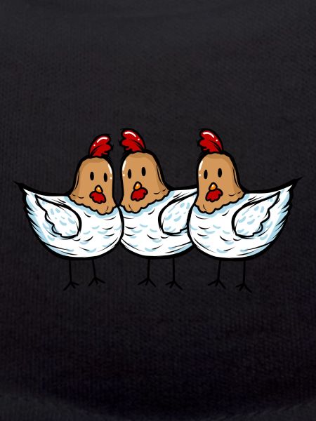 3 chicken Hühner Gang