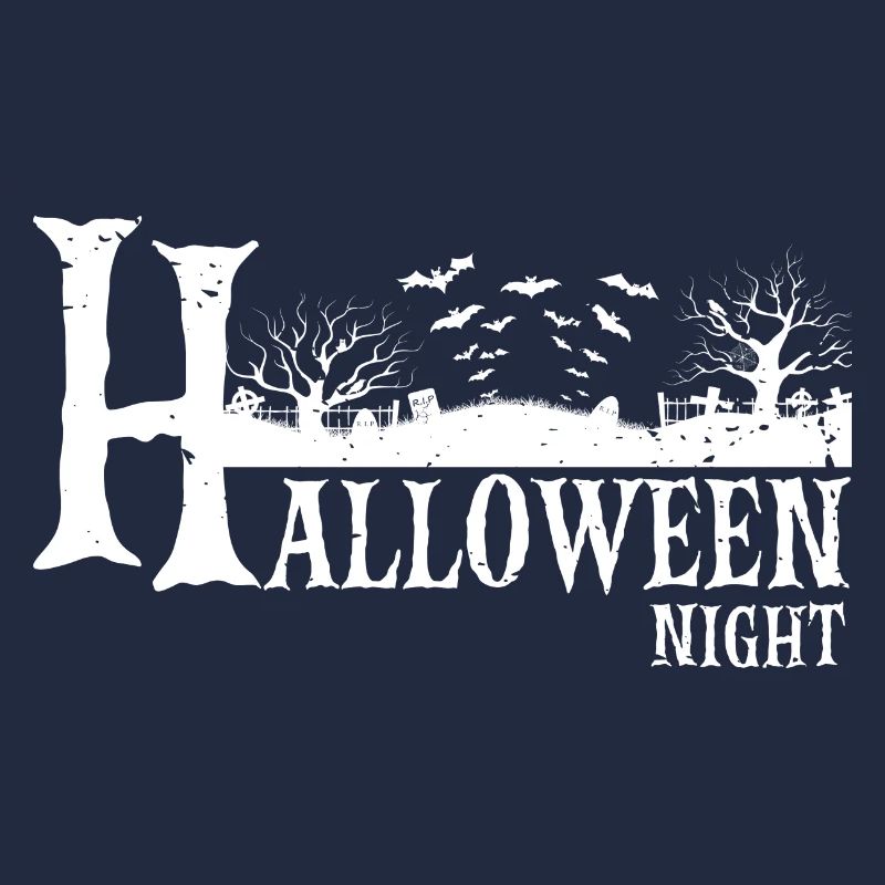 Halloween Night Cool Awesome Graveyard Designs