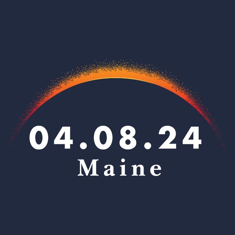 Total Solar Eclipse Path of Totality Maine April