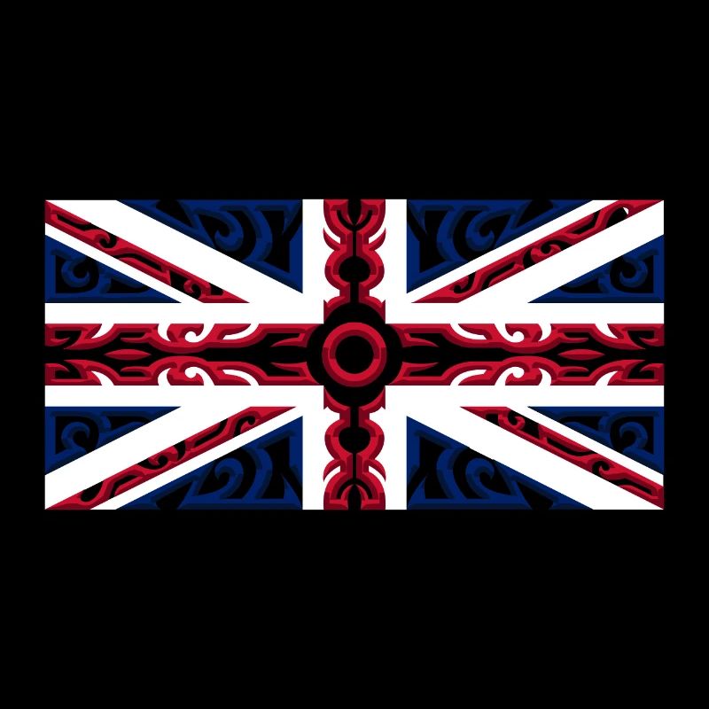 Union Jack Tribal Drapeau britannique