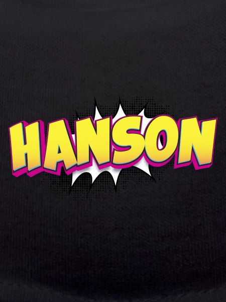 Hanson Benutzerdefinierter Name Comic-Stil Pop-Art,