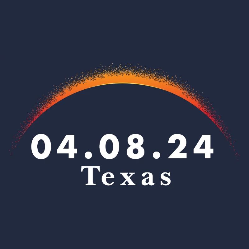Total Solar Eclipse Path of Totality Texas April