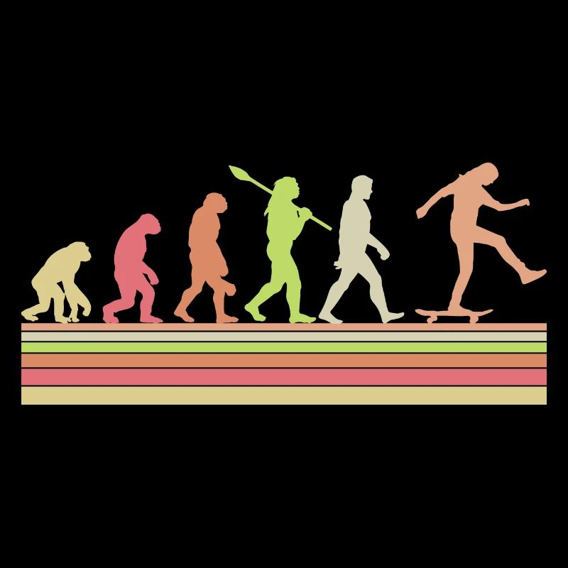 Evolution Skateboard Skate Rétro Streetwear