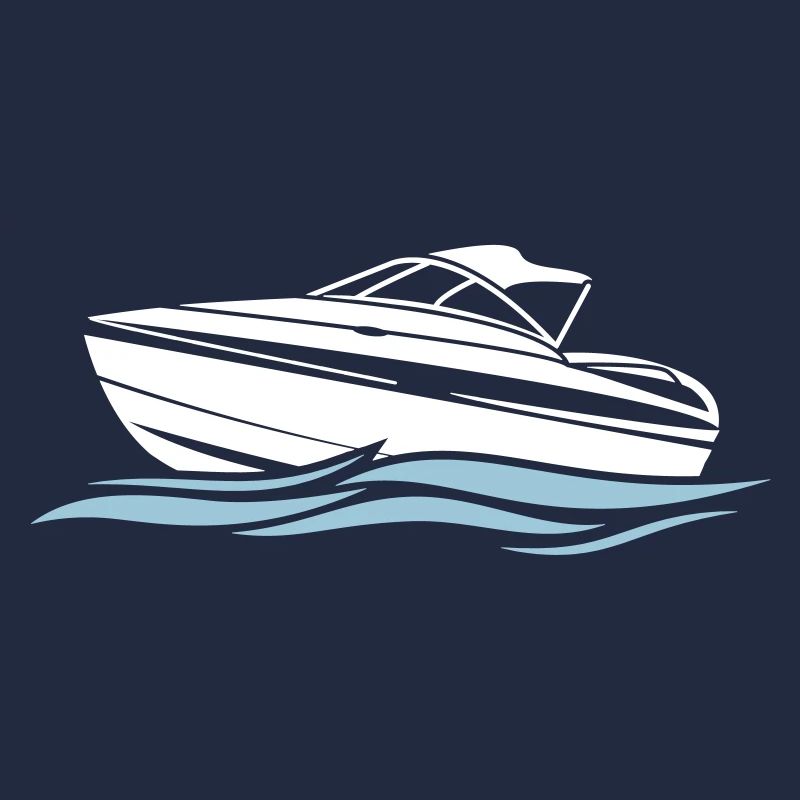 Graphique de bateau à moteur pour capitaine de bateau