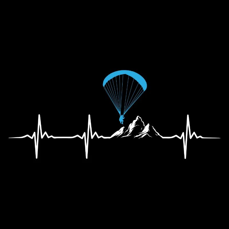 Heartbeat For Paragliding Paraglider Paraglider