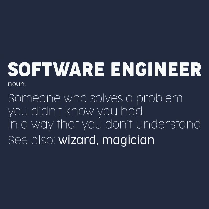 Software Engineer Noun Funny Programmer