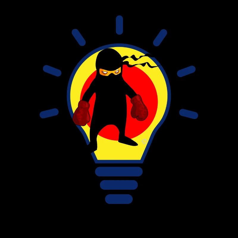 Boxender Ninja Kinder T-Shirt & Geschenkidee