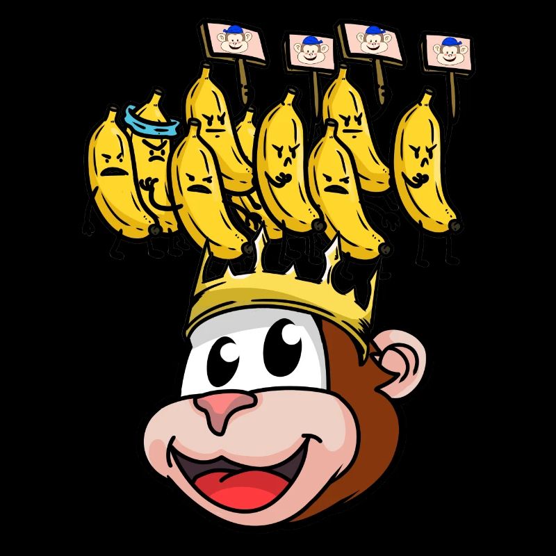 Banana protest king monkey monkey fantasy