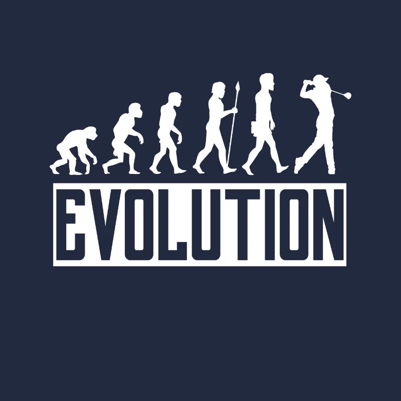 Golf evolution golfer golfer