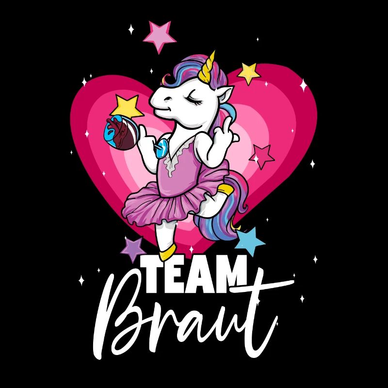 Team Braut Einhorn Junggesellinnenabschied