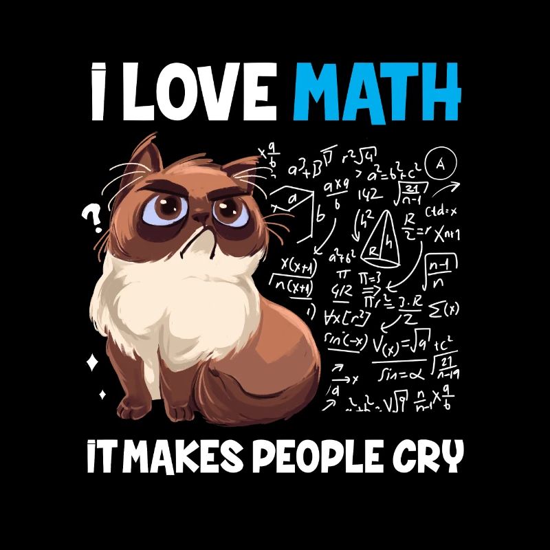 I Love Math It Makes People Cry Mathe Mathematik