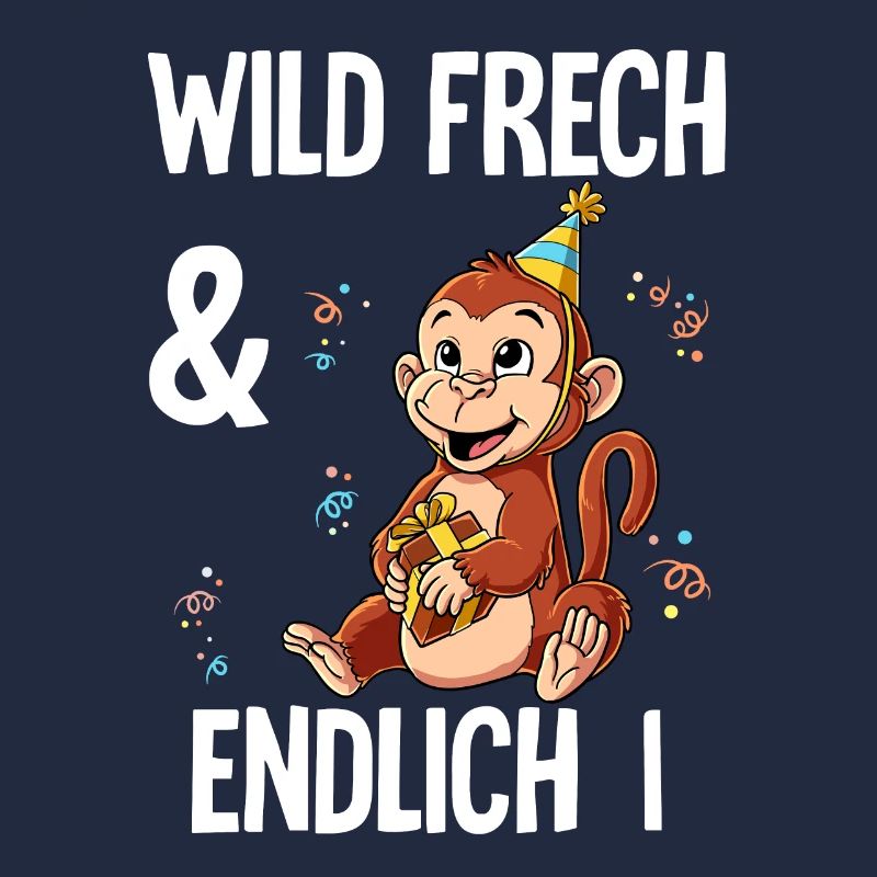1. Geburtstag Affe Wild Frech Und Endlich 1 Jahre