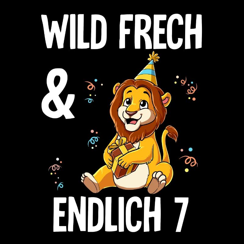7. Geburtstag Löwe Wild Frech Und Endlich 7 Jahre