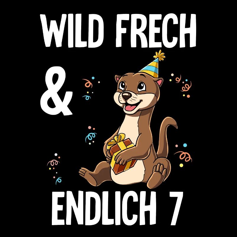 7. Geburtstag Otter Wild Frech Und Endlich 7 Jahre